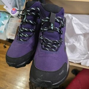 Adidas Purple and Black Outdoor Sneakers